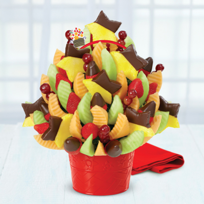 Brighten Their Day Celebration Dipped Strawberries & Pineapple